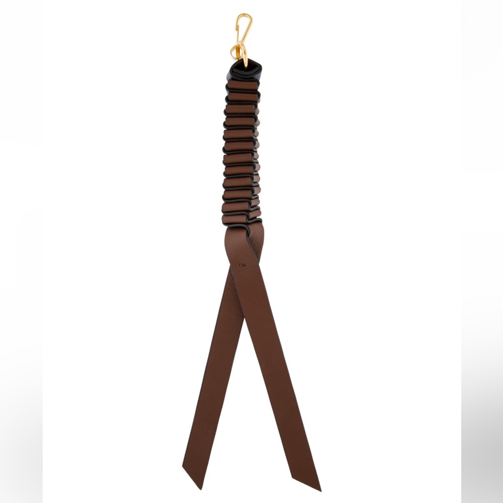 Mulberry Leather Twist Keychain